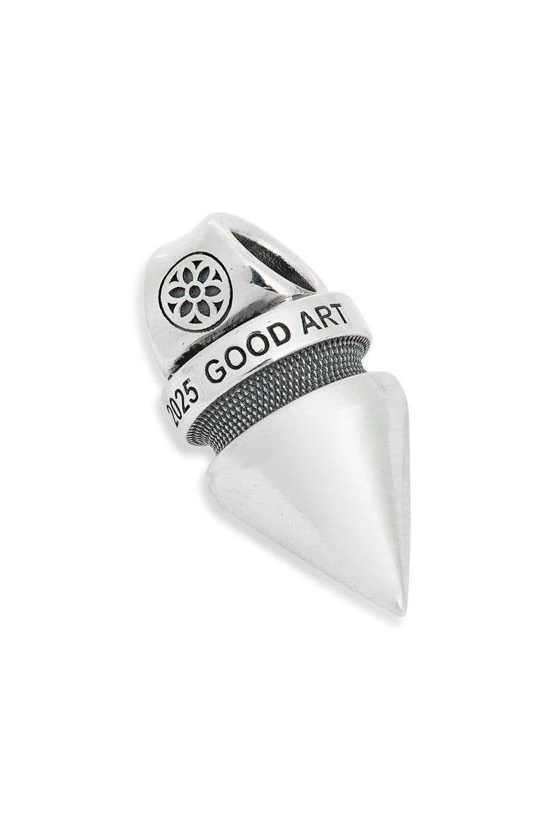 Men's Classic Baby Spike Pendant, Main, color, STERLING SILVER