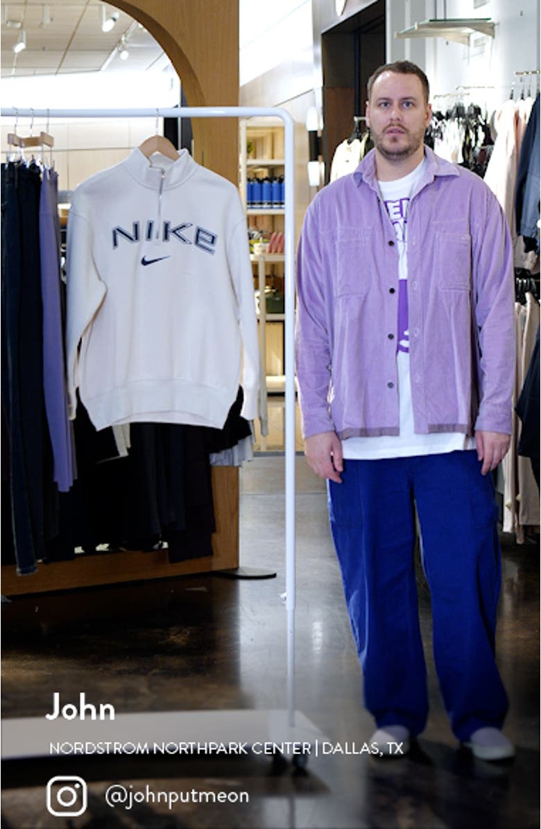 Sportswear Phoenix Fleece Quarter Zip Longline Sweatshirt, sales video thumbnail