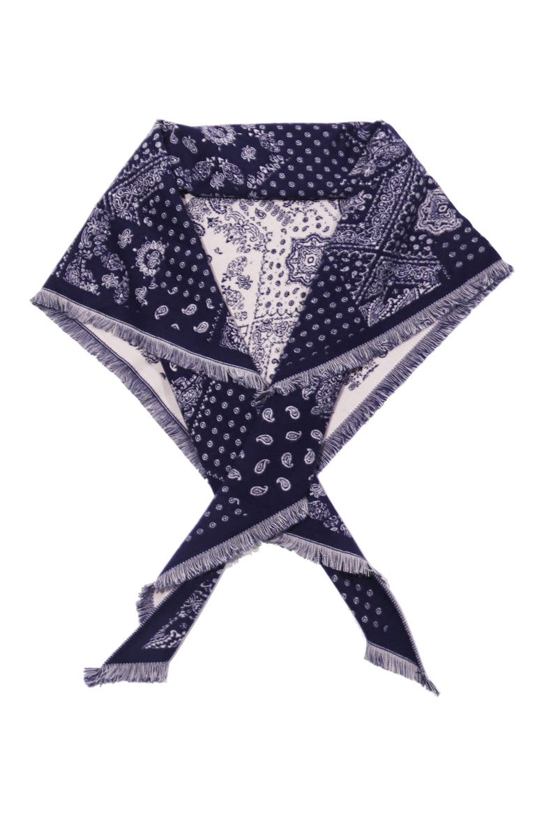 Williamsburg Paisley Scarf, Alternate, color, BLUE