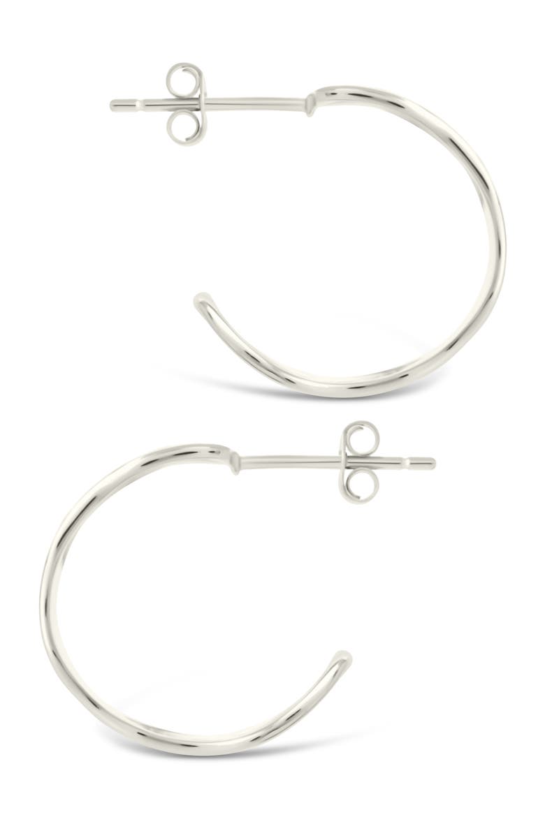 Ashton Hoop Earrings, Alternate, color, SILVER