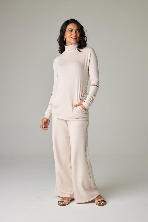 Baikal Eco-Luxe Fleece Wide-Leg Long Pant - Cloud-Soft Comfort