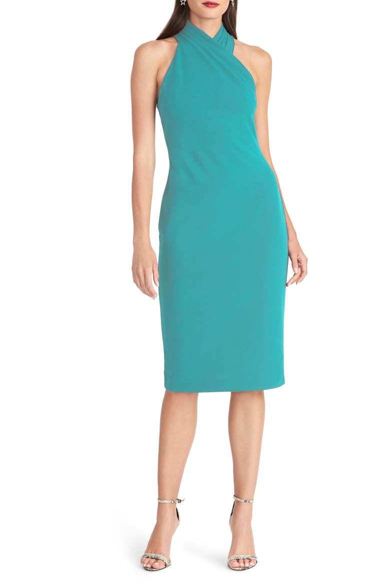 Harland Halter Dress, Main, color, GREEN ESCAPE