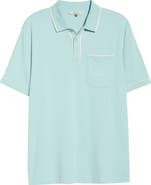 Malbon Golf Dove Piqué Performance Golf Polo