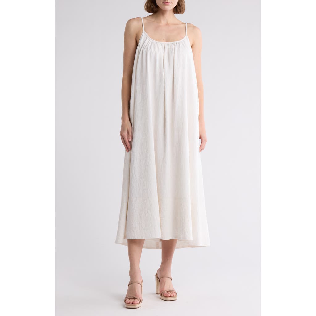 Lush Swing Maxi Tank Dress In White