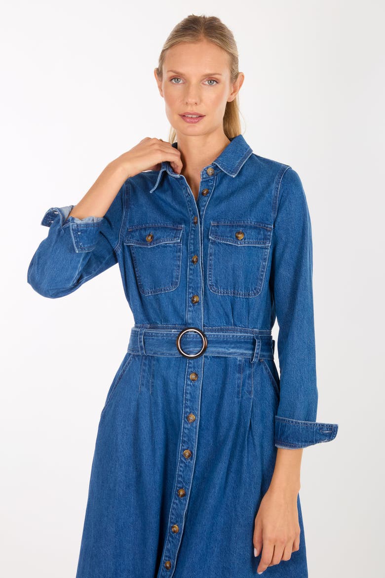 Arrowleigh Dress, Alternate, color, Denim Garment Wash