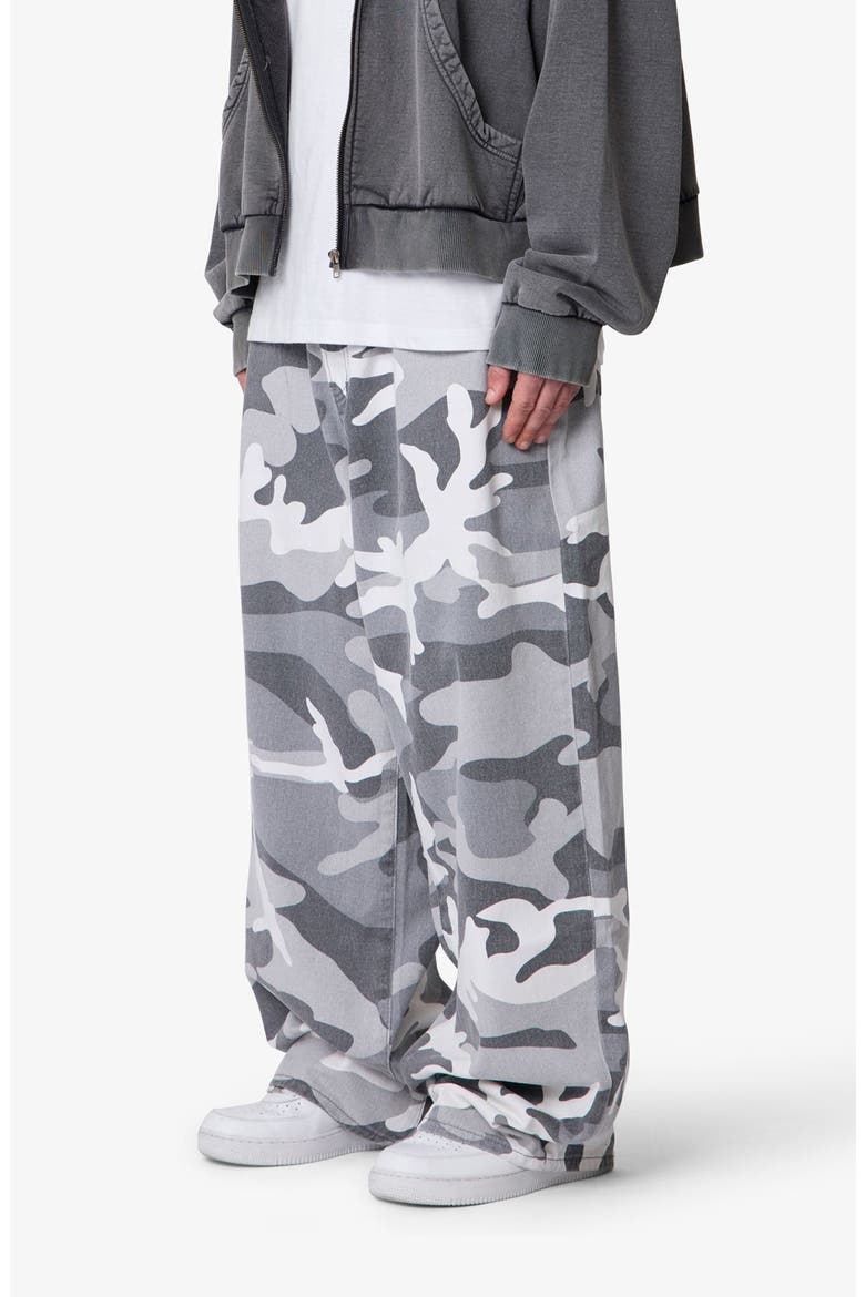 Mega Baggy Jeans, Alternate, color, SNOW CAMO