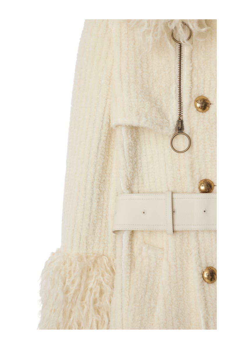 Burberry Long Corduroy Trench Coat, Alternate, color, 