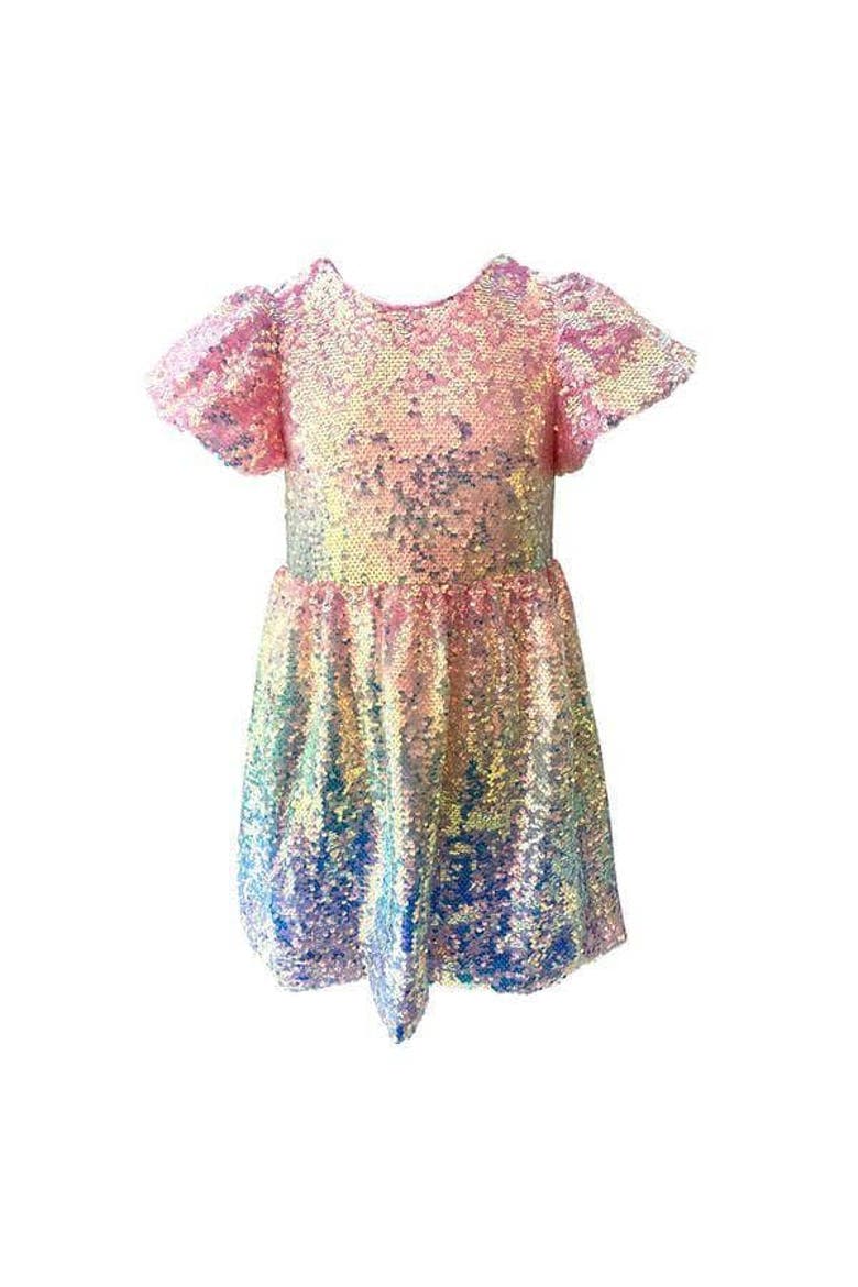 Sequin Ombre Dress, Main, color, Multicolor