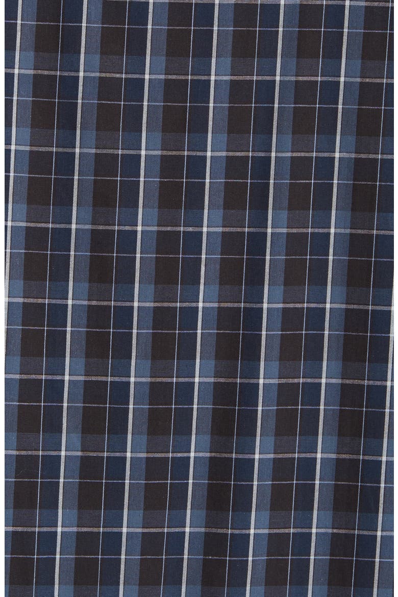 Coopers Check Woven Nightshirt, Alternate, color, NAVY/ BLUE