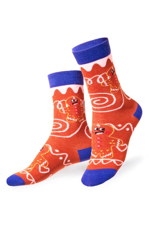 Kids' Christmas Cookies 3D Crew Socks