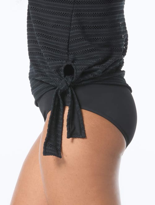 Coco Reef Stella Side Tie Crochet Bra Sized Underwire Takini Top In Gray