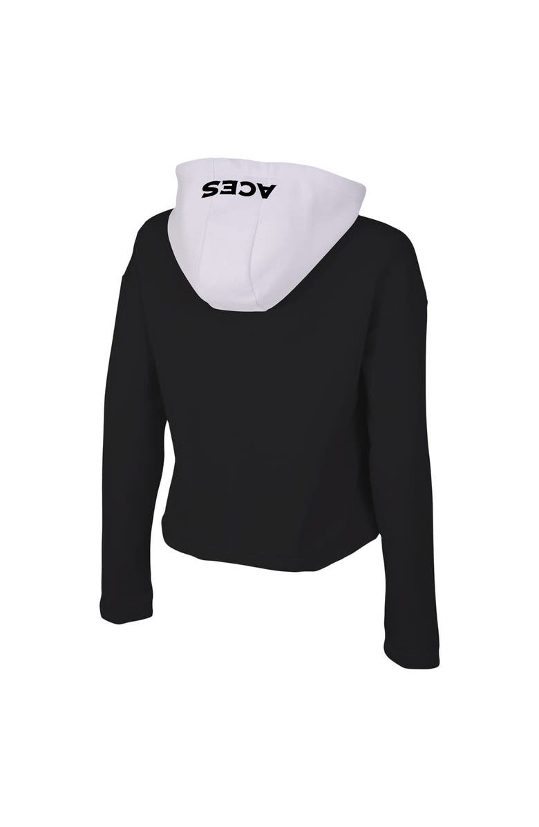 Stadium Essentials Women's Stadium Essentials Black Las Vegas Aces Game Plan Quarter-Zip Hoodie, Alternate, color,