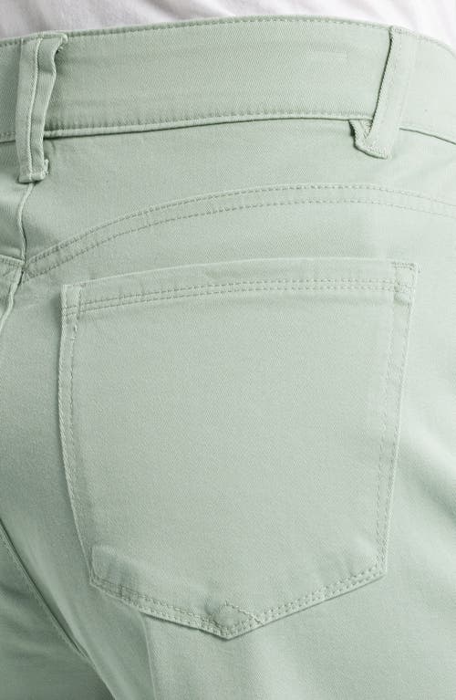 Wit & Wisdom Sam High Waist Ankle Wide Leg Twill Pants In Frosty Mint