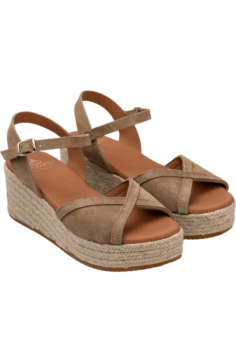 Menina Step Triana Suede Espadrille, Alternate, color, Camel