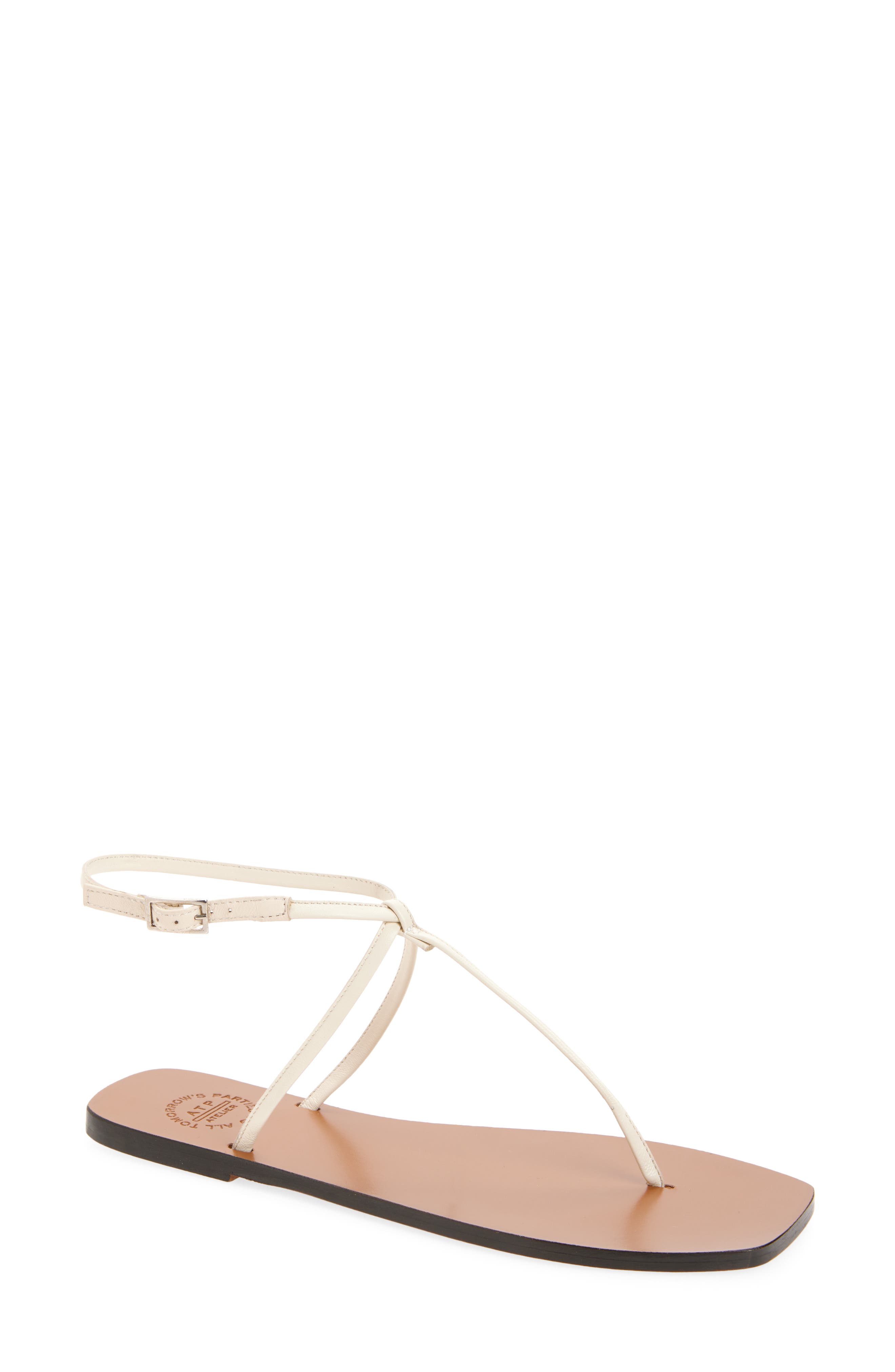 ATP ATELIER Alassio Ankle Strap Sandal, Main, color, Linen