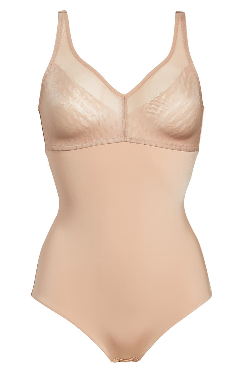 Wacoal Elevated Allure Wirefree Shaping Bodysuit, Alternate, color, Roebuck