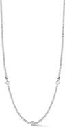 GLAZE JEWELRY CZ Station Chain Necklace