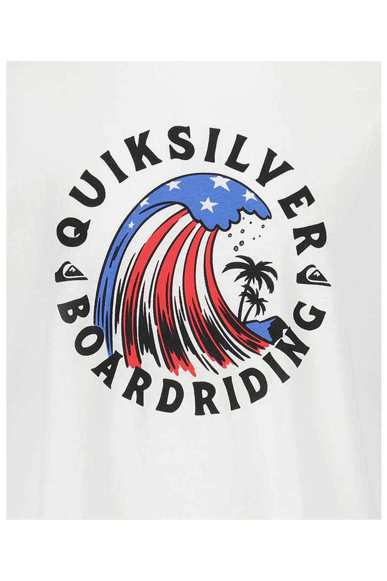 Kids' Logo Surf T-Shirt, Alternate, color, WHITE