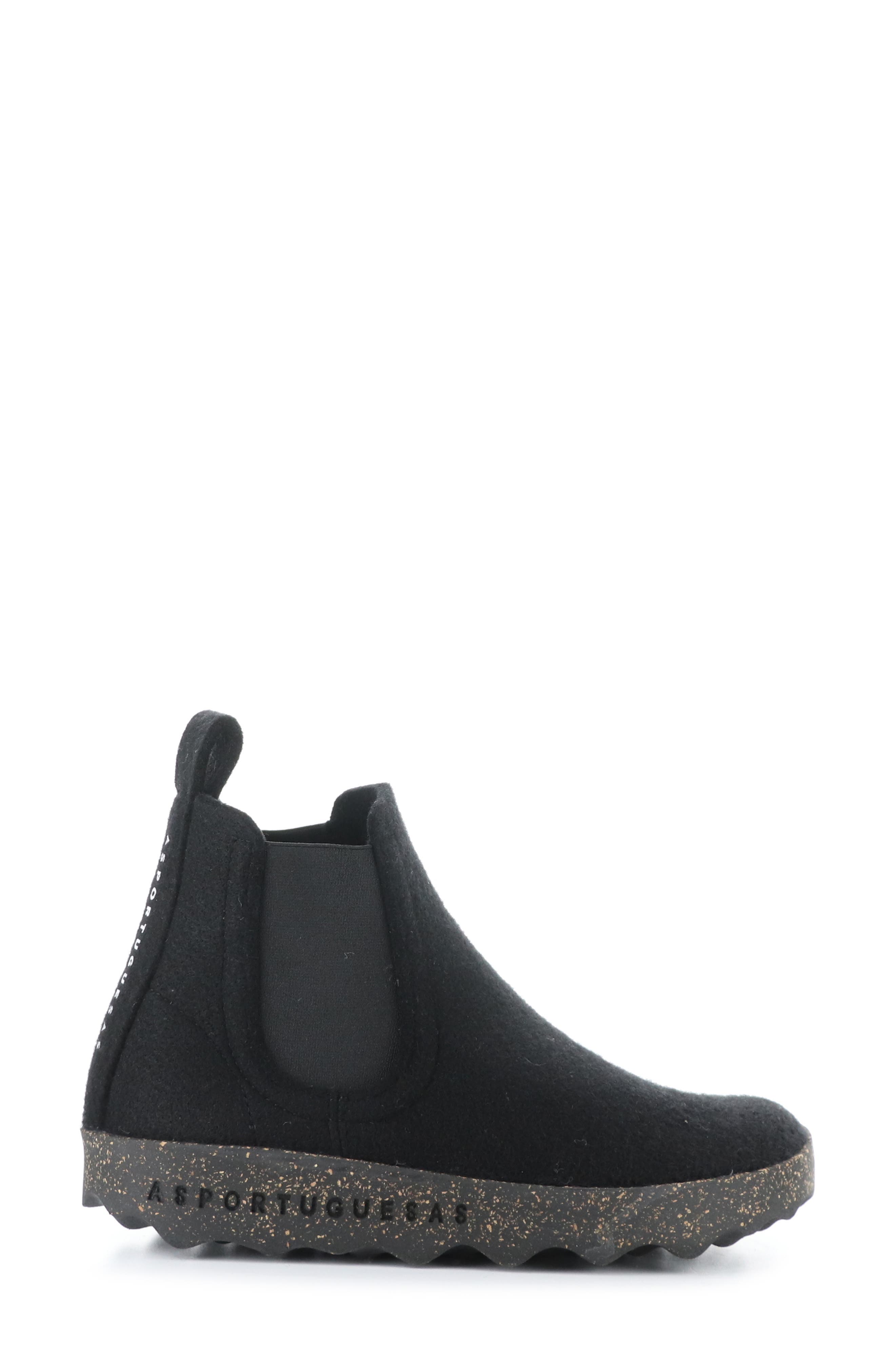 Asportuguesas by Fly London Caia Chelsa Boot, Alternate, color, Black Rewooly
