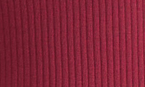 Jones New York Rib Sleeveless Turtleneck Sweater In Burgundy
