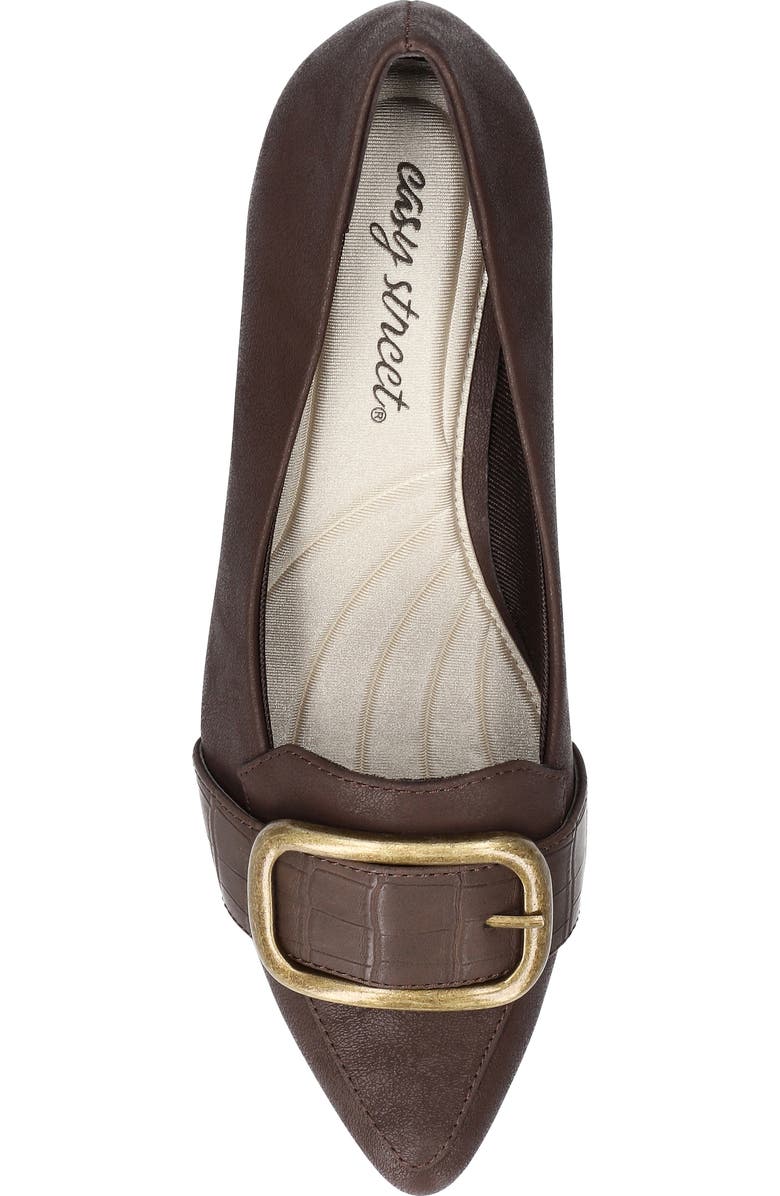 EASY STREET Amber Pointed Toe Pump, Alternate, color, Brown Matte