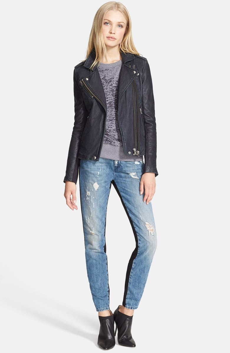 IRO 'Vika' Leather Jacket, Alternate, color,