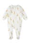 Giraffe Print Cotton One-Piece Footed Pajamas