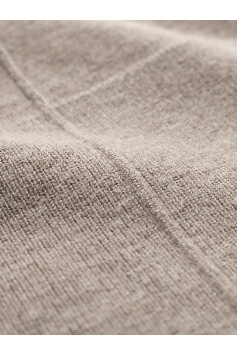 Drape Funnel Neck Sweater, Alternate, color, UNDYED BISCUIT