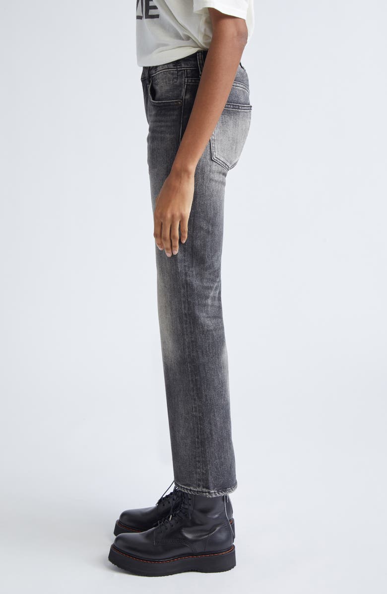 R13 Joan Kick Flare Jeans, Alternate, color, Kennet Black Stretch