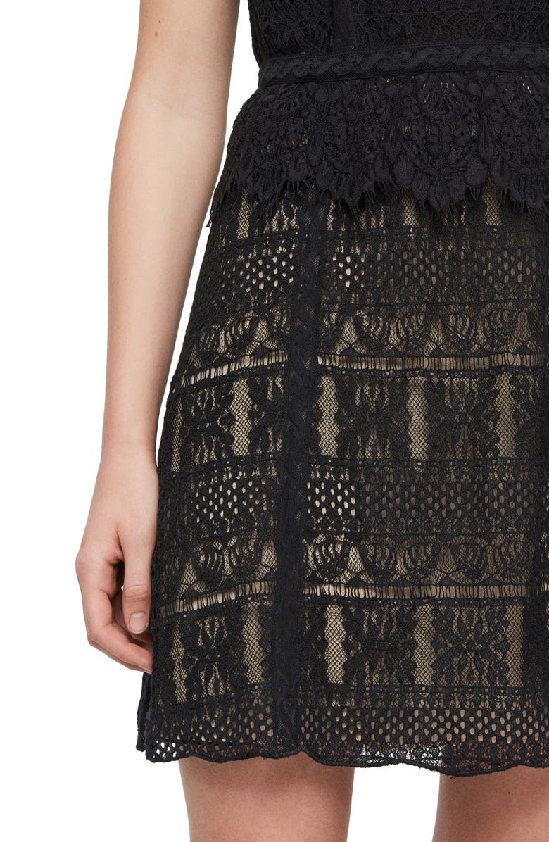 AllSaints Melia Dress, Alternate, color, 