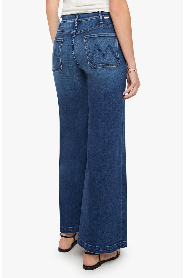 The Hustler Roller Sneak High Waist Wide Leg Jeans, Alternate, color, TAKING CHANCES