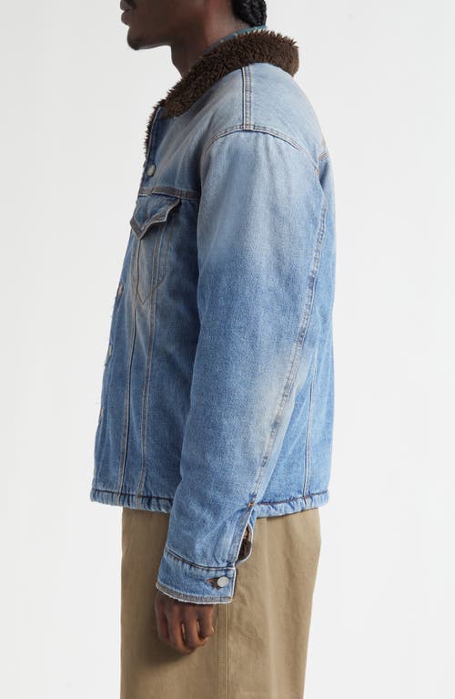 Erl Gender Inclusive Breakwater Wash Denim Jacket In Blue