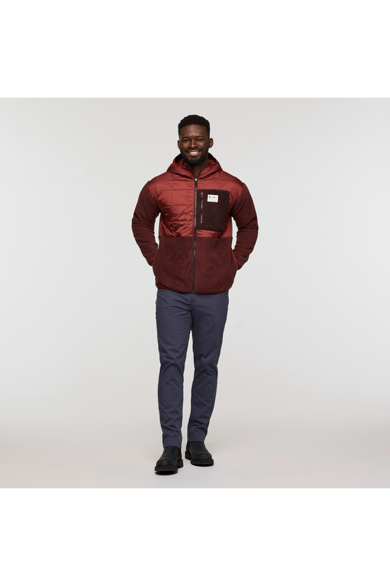 Trico Hybrid Hooded Jacket - Men's, Alternate, color, Rusty and Chestnut