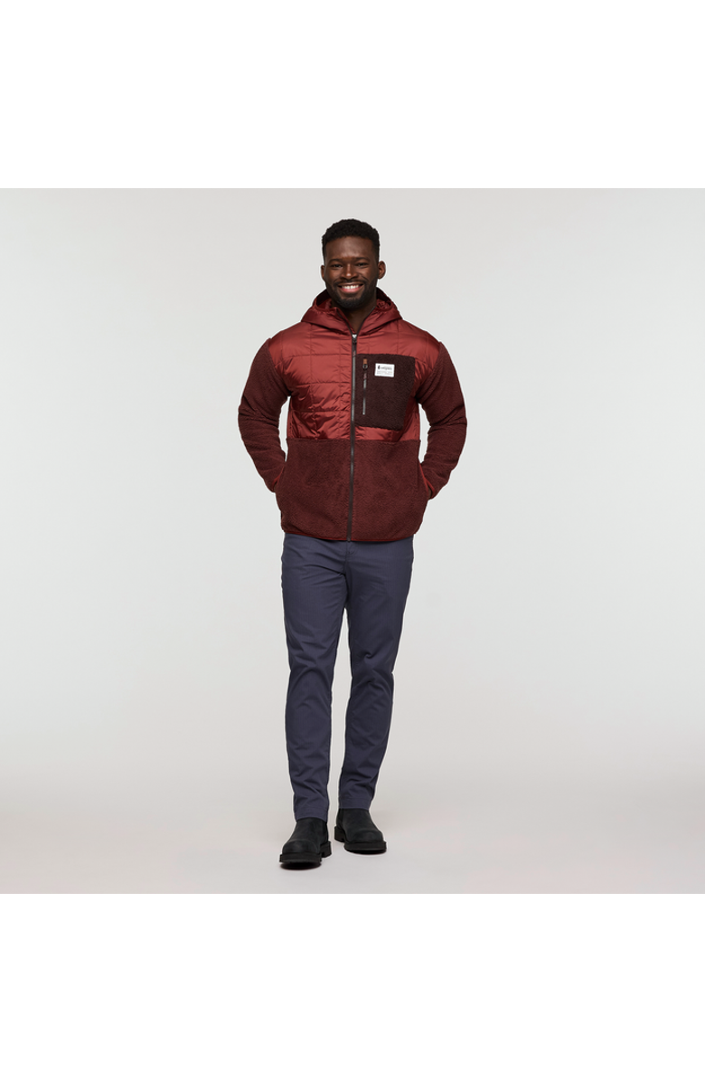 Cotopaxi Trico Hybrid Hooded Jacket - Men's, Alternate, color, Rusty And Chestnut