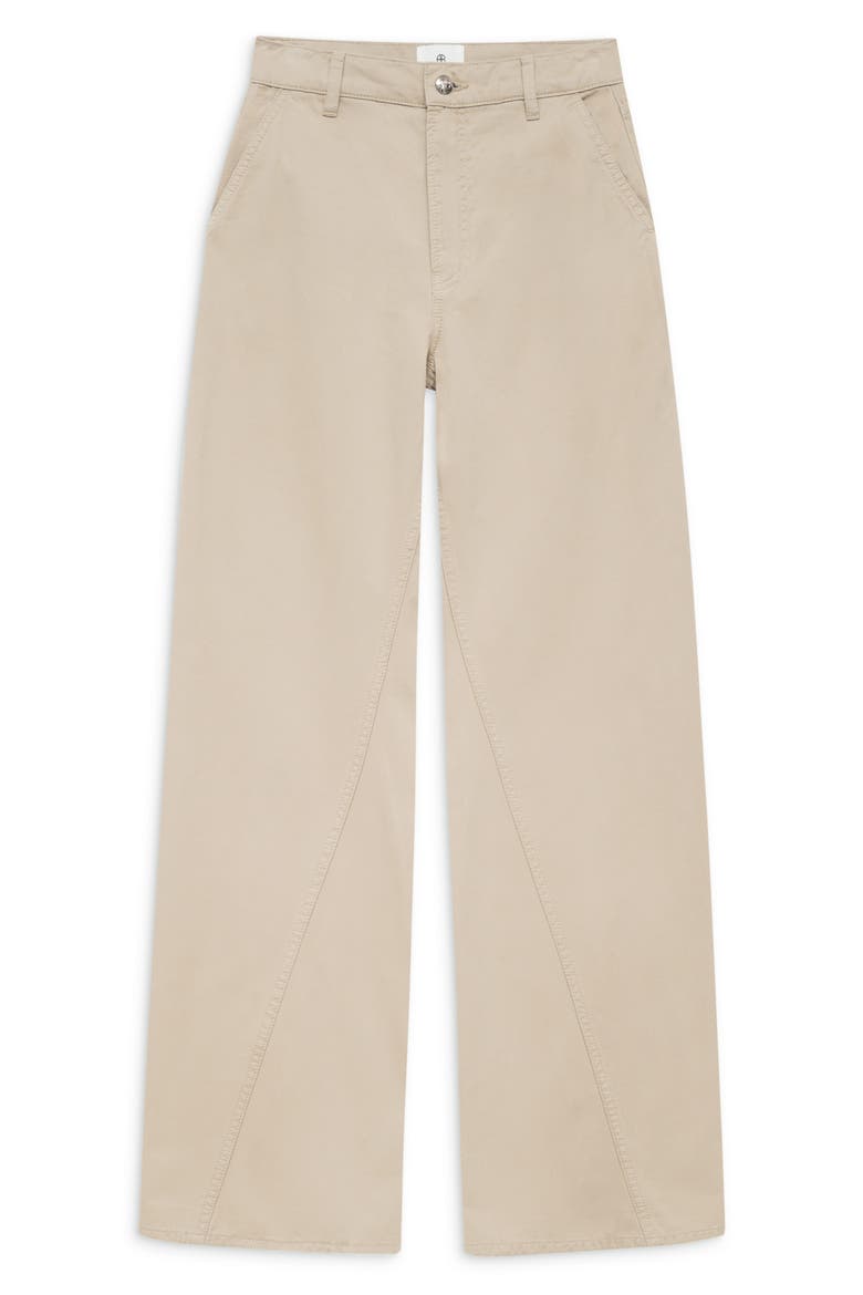 Briley High Waist Wide Leg Pants, Alternate, color, OATMEAL