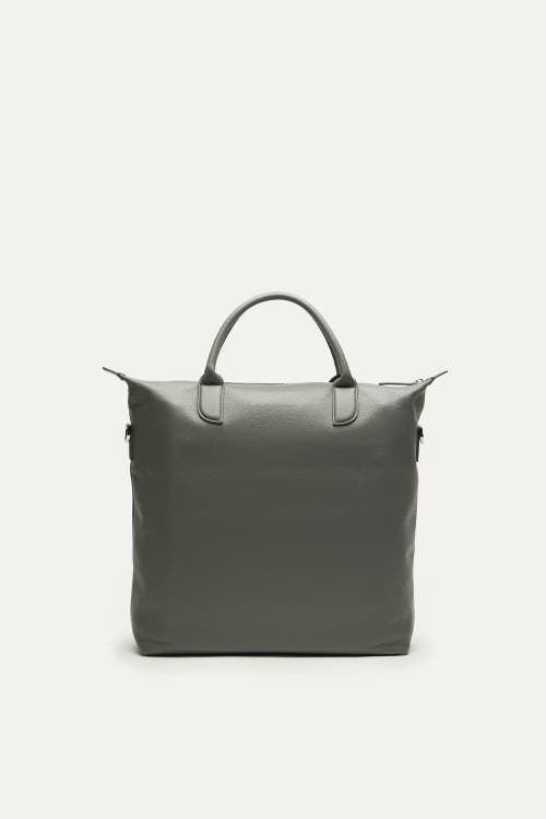 Want Les Essentiels De La Vie Want Les Essentiels O'hare Pebble-grained Leather Tote In Grey