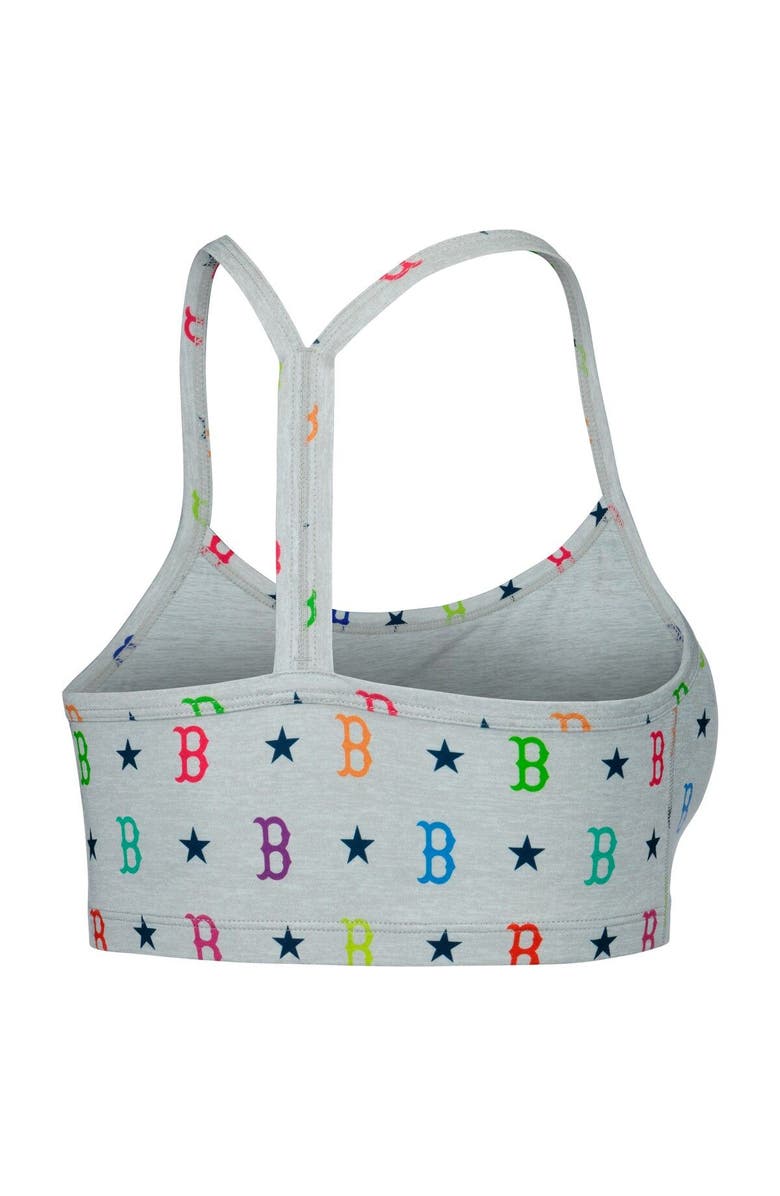 Terez Women's Terez Gray Boston Red Sox TLC Rainbow Bra, Alternate, color, Gray