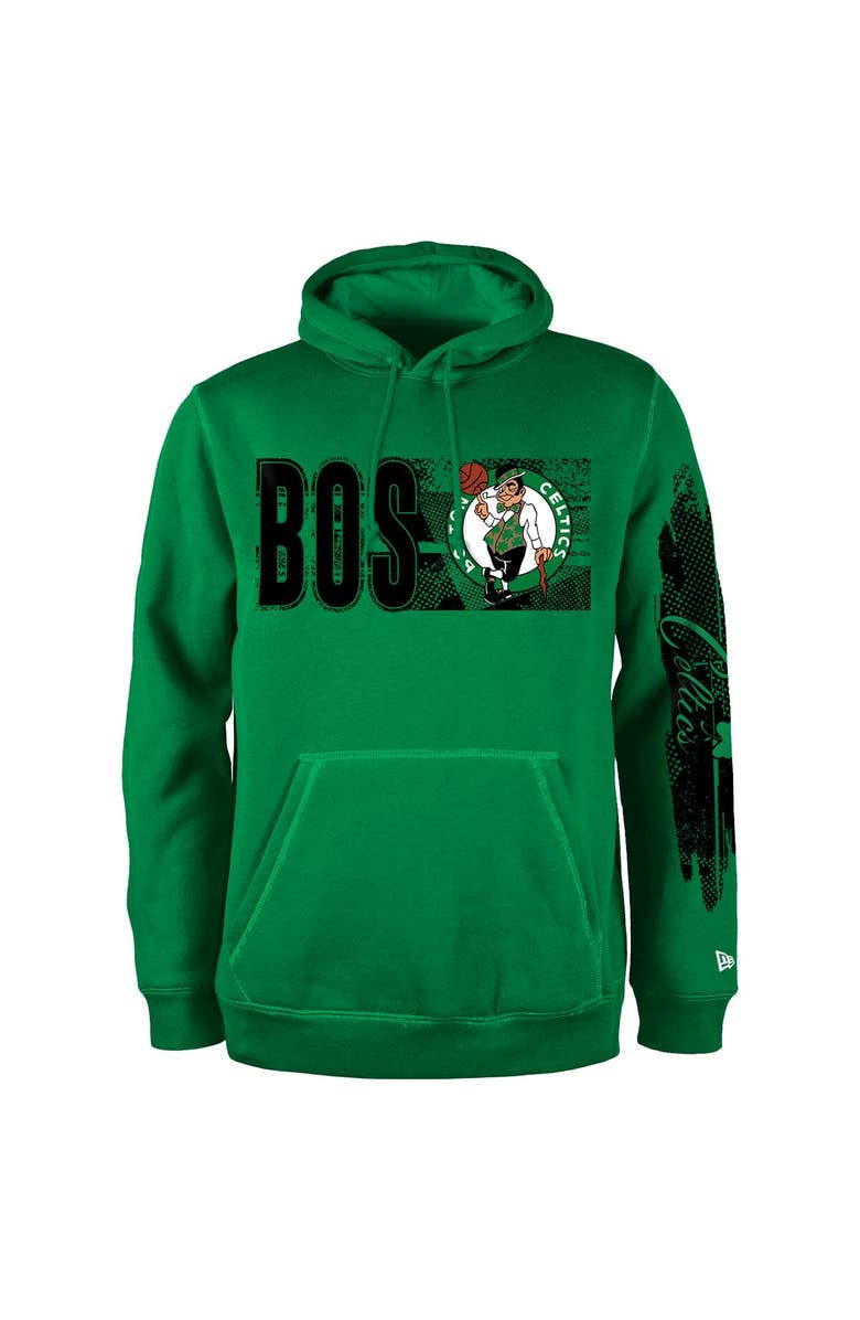 New Era Men's New Era Boston Celtics Green Tip-Off Collection Pullover Hoodie, Alternate, color, Green