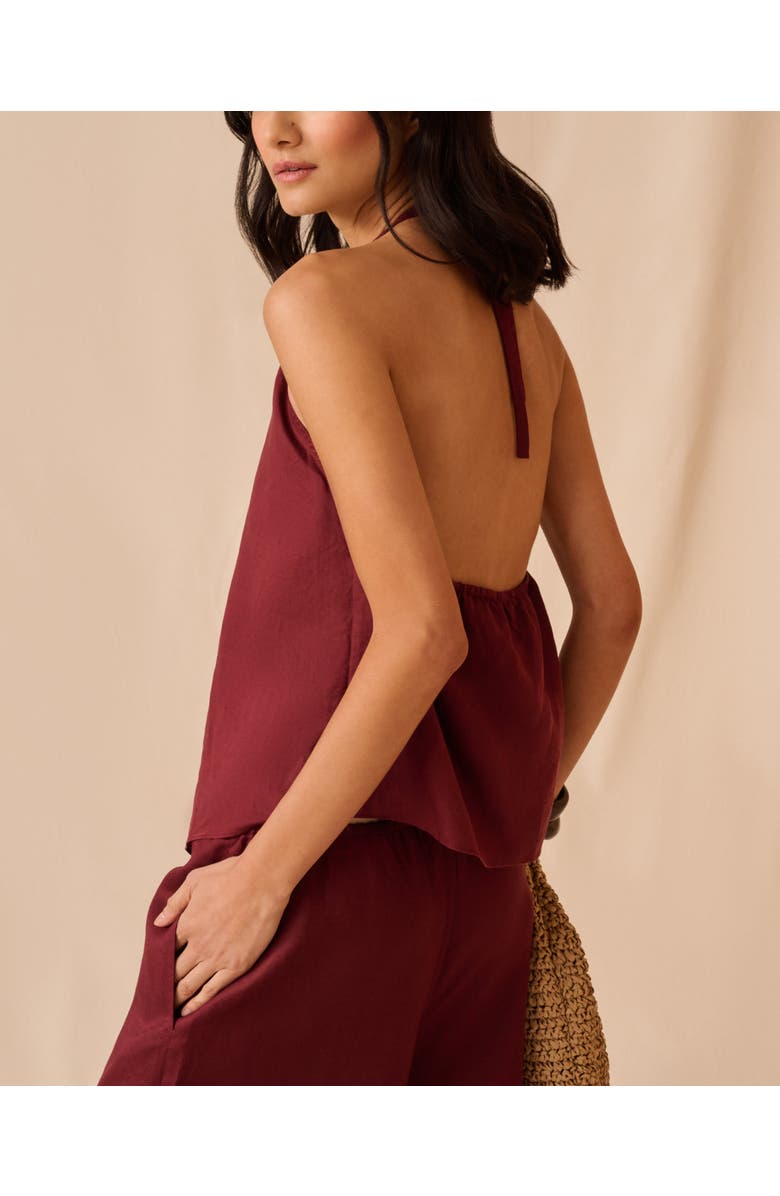 Onia Handkerchief Top, Alternate, color, Dark Cherry