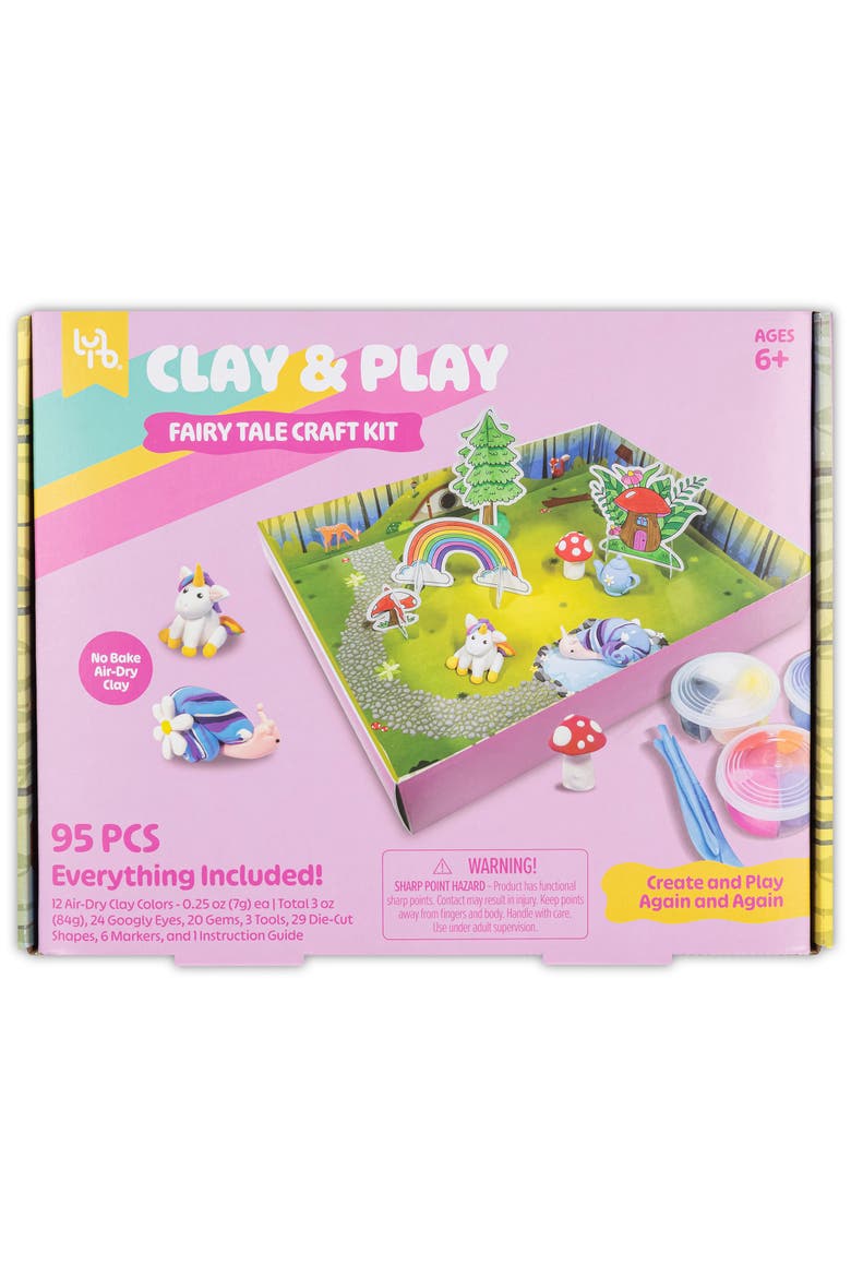 Clay & Play Fairy Tale Friends Craft Kit 95Pcs, 6+, Main, color, Multicolored