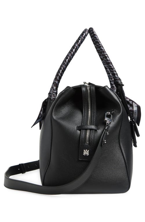 Amiri Leather Duffle Bag In Black