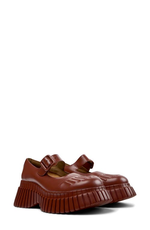 Shop Camper Pix Bcn Platform Mary Jane Flat In Medium Red