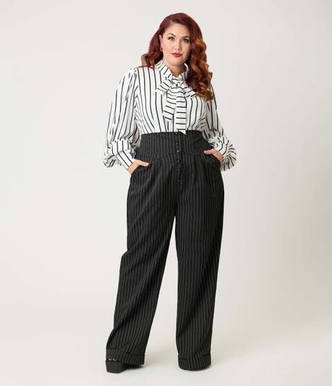 Plus Size High Waist Trouser