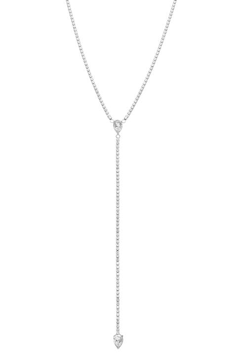 Cubic Zirconia Y-Necklace