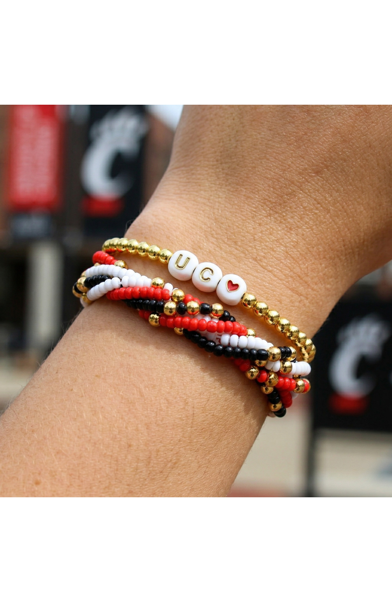 Color Shout Cincinatti Lucky 7 Bracelet Set, Alternate, color, Yellow Gold