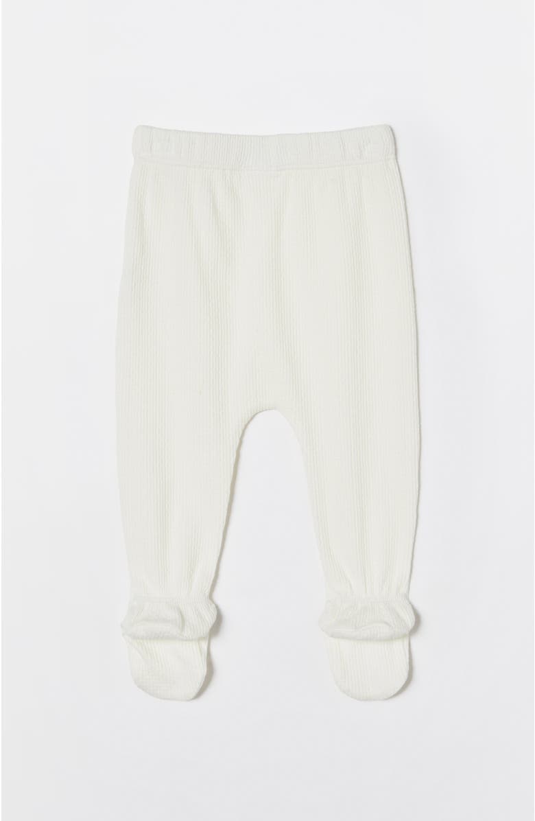 Cotton On Kids Organic Pointelle Legging, Alternate, color, Milk