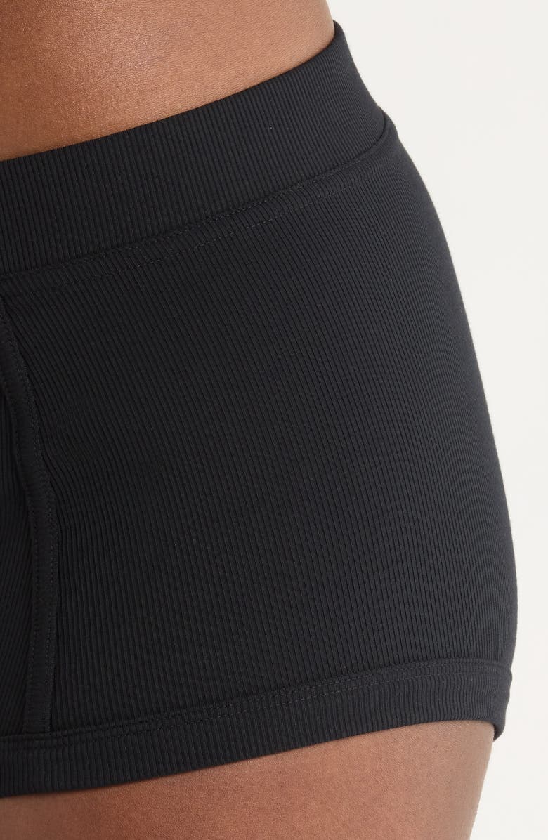 TomboyX Rib Boyshorts, Alternate, color, Black