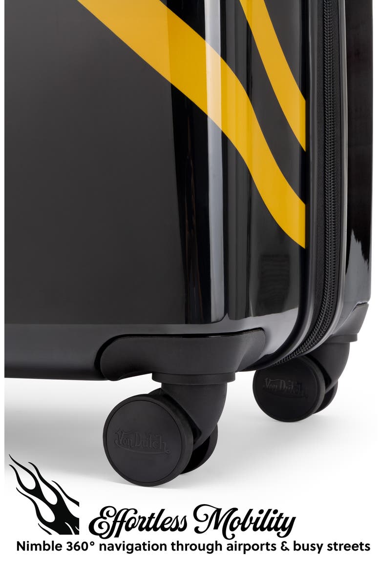 Kustom Kulture 3-Piece Expandable Hardside Spinner Luggage Set, Alternate, color, Rolling Striker