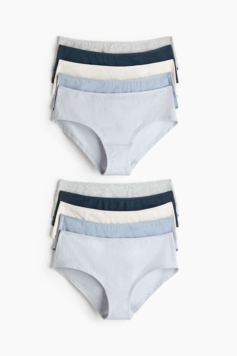 10-pack cotton hipster briefs