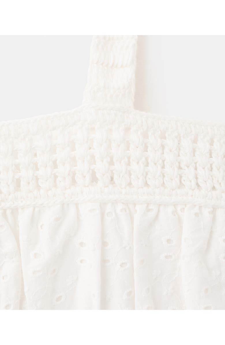 MANGO TEEN Crochet Trim Embroidered Eyelet Top, Alternate, color,
